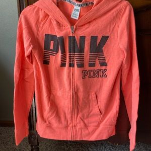 Victoria Secret PINK Zip Up Sweater sz xsmall